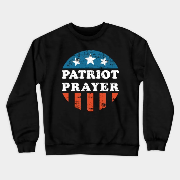 Patriot Prayer Distressed Crewneck Sweatshirt by area-design